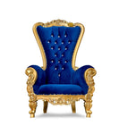 Single 70" OG Throne  Gold/Blue